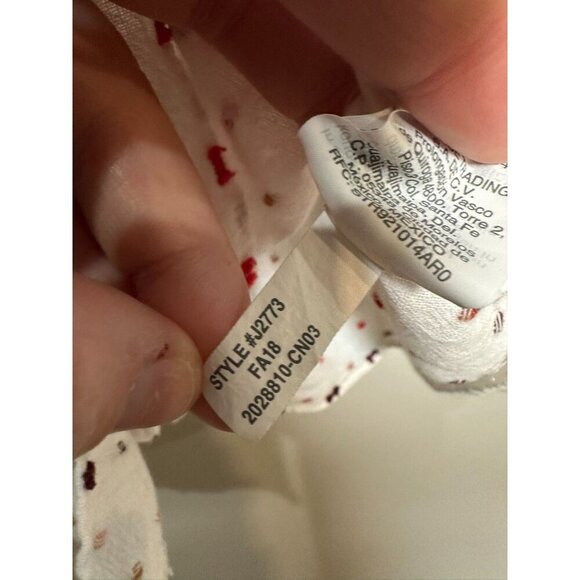 Madewell Ruffle‑Hem Wrap Top in Clipdot Size Small Embroidered As Seen on TV - Picture 7 of 10